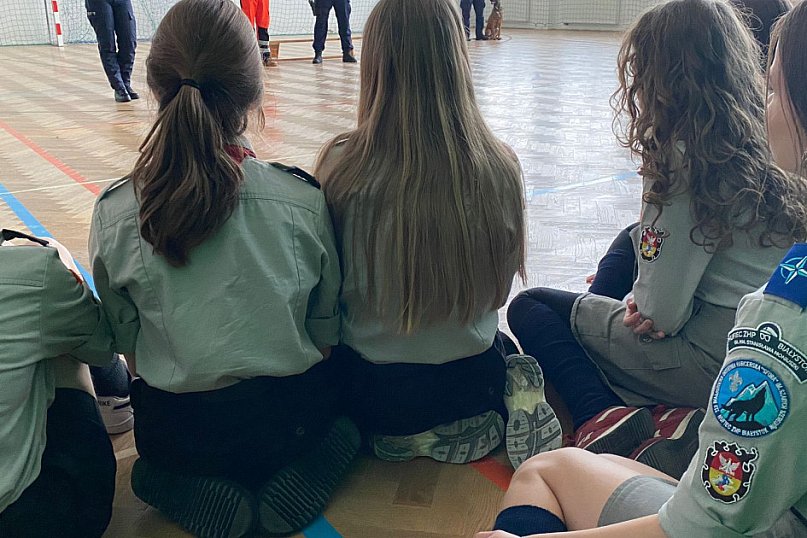 Podczas kolonii zimowych harcerzy w Turośli