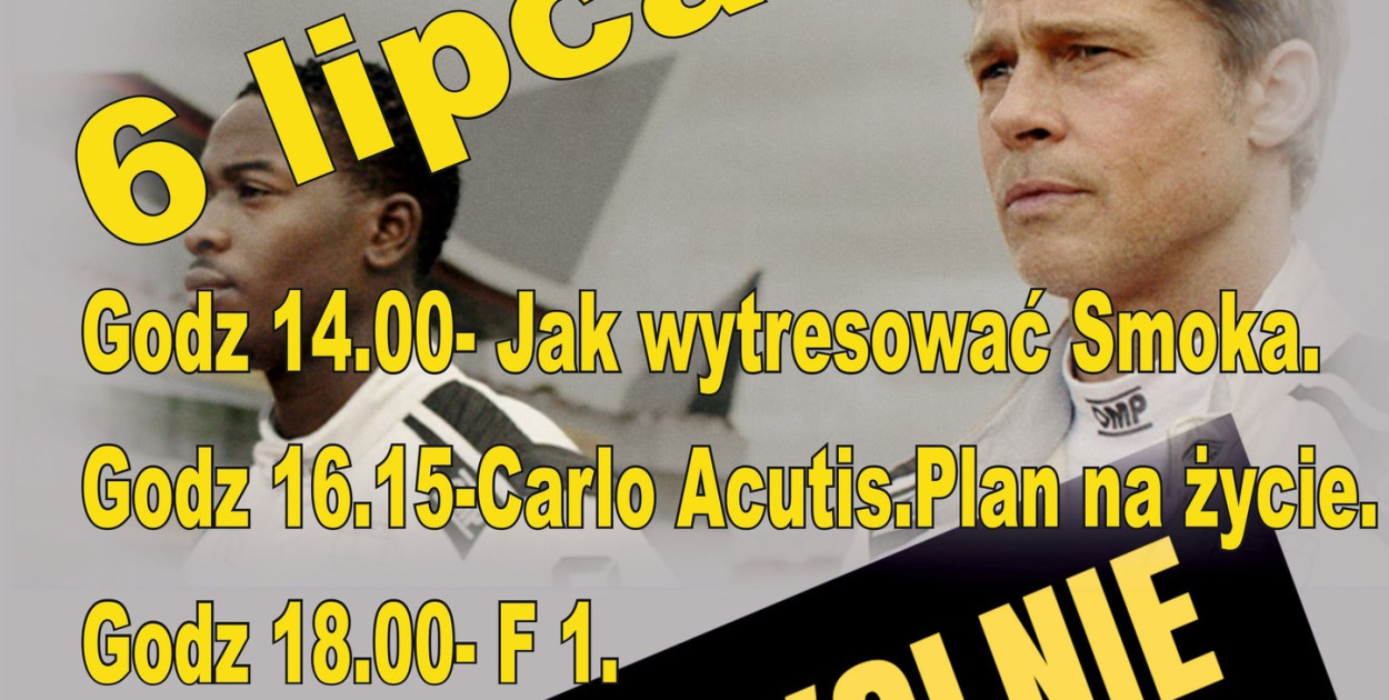 Kino w Kolnie: Jak wytresować smoka, Carlo Acutis. Plan na życie, F 1