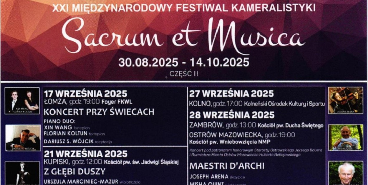 600-lecie Kolna: Koncert Międzynarodowego Festiwalu Kameralistyki „Sacrum et Musica”