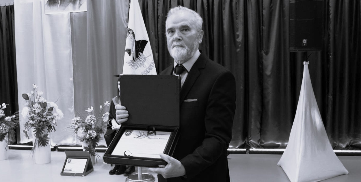 Antoni Kindeusz w listopadzie 2018 roku podczas  obchodów 50-lecia  SP2 (fot. archiwum UM Kolno)