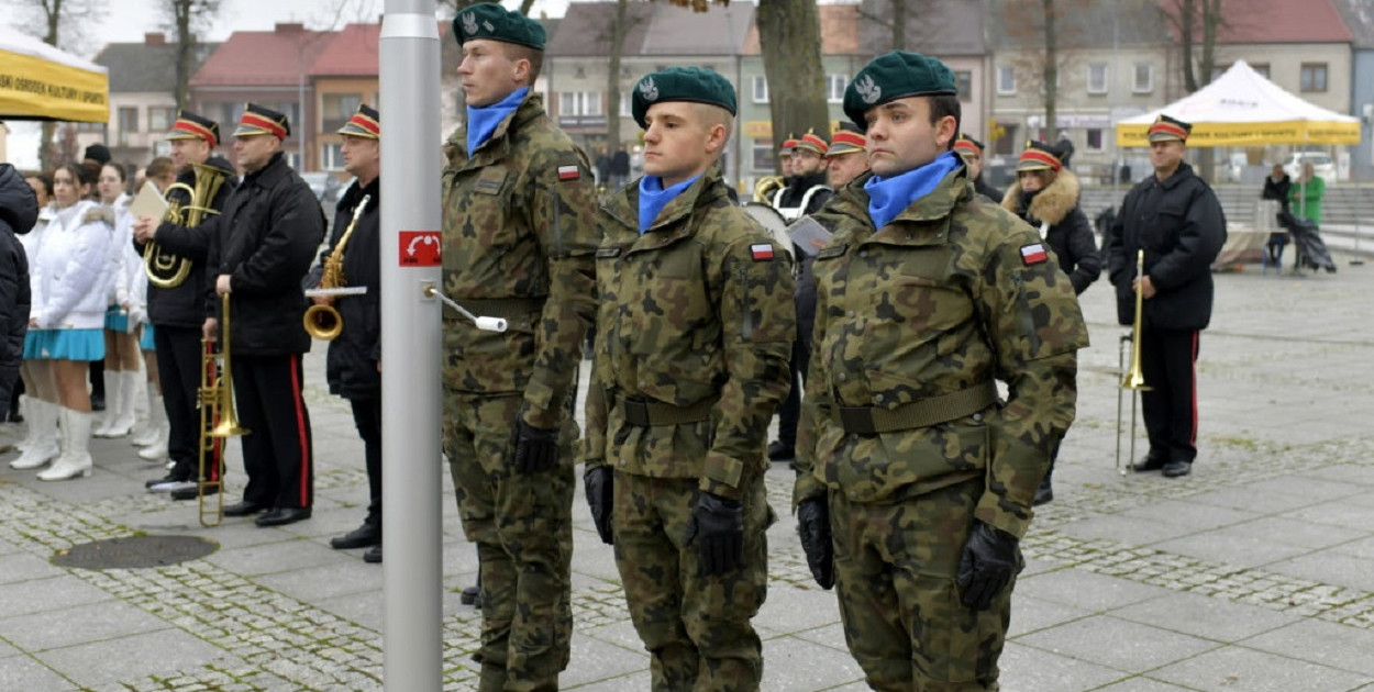 Uroczystości na Placu Wolności w Kolnie w 2024 roku (fot. S. Nicewicz)