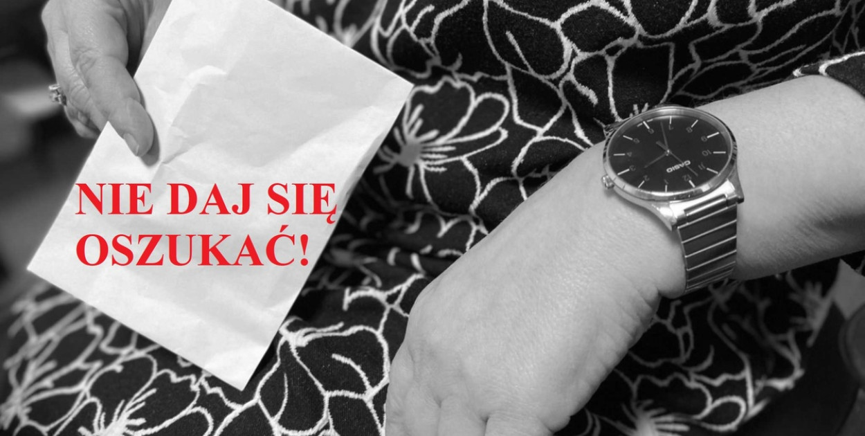 83-latka uwierzyła, że uchroni członków rodziny przed więzieniem (fot. KPP Kolno)