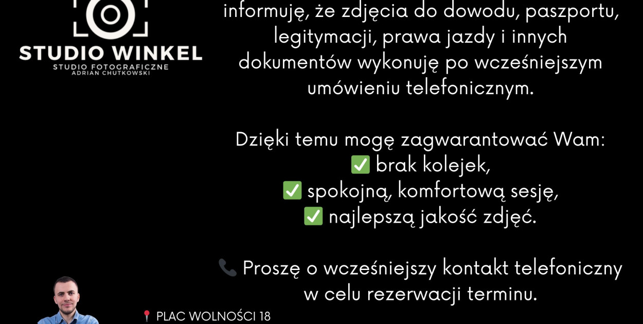 Zdjęcia do dokumentów bez kolejek – stawiam na komfort i jakość