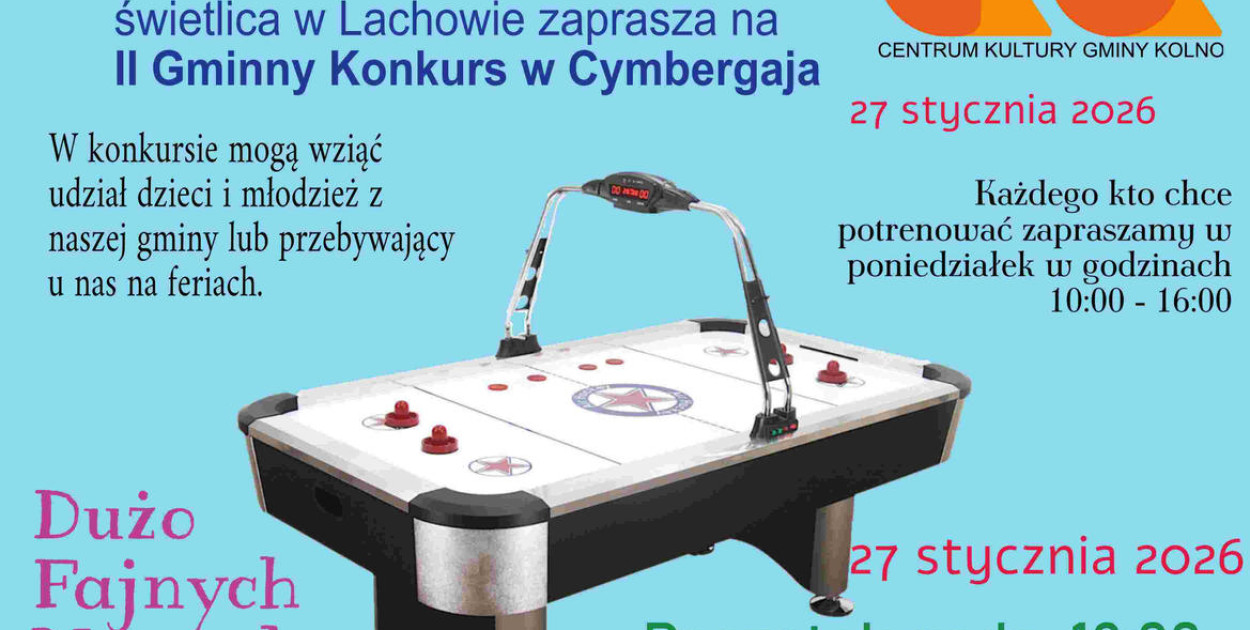 W gminie zagrają w cymbergaja