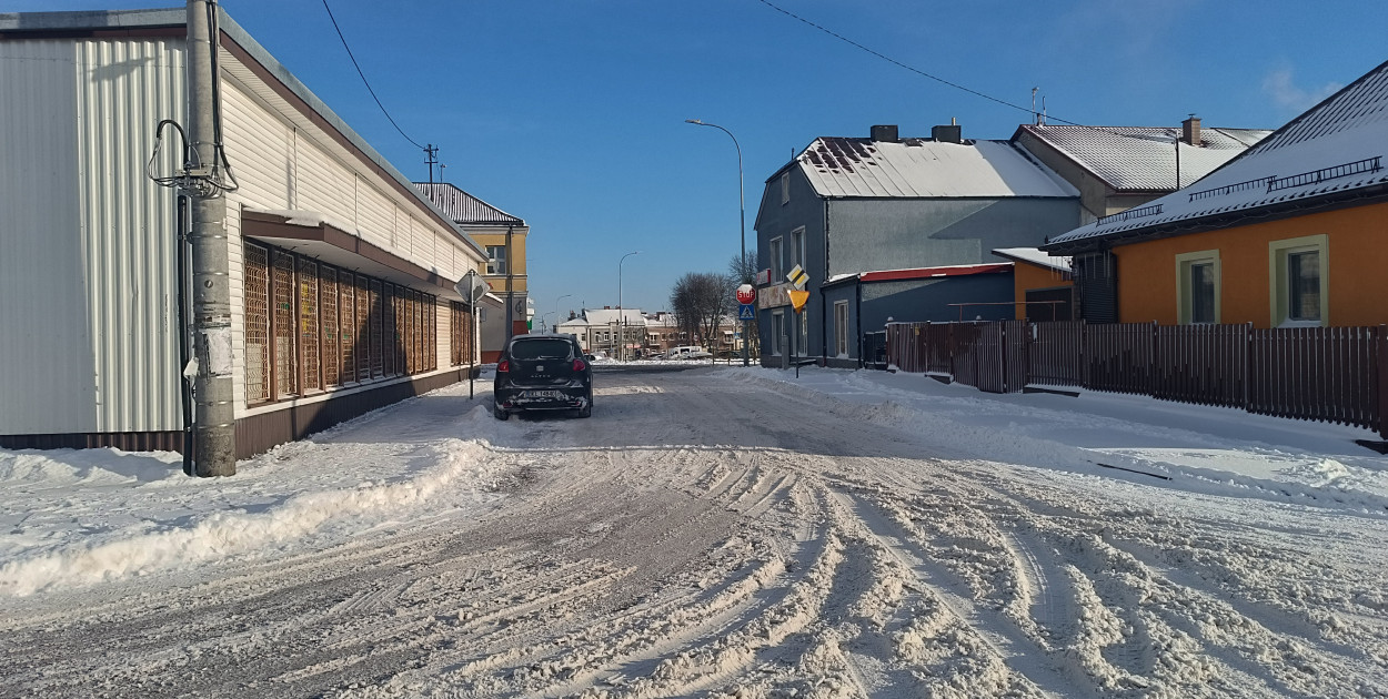 Uwaga. Może być ślisko w powiecie kolneńskim