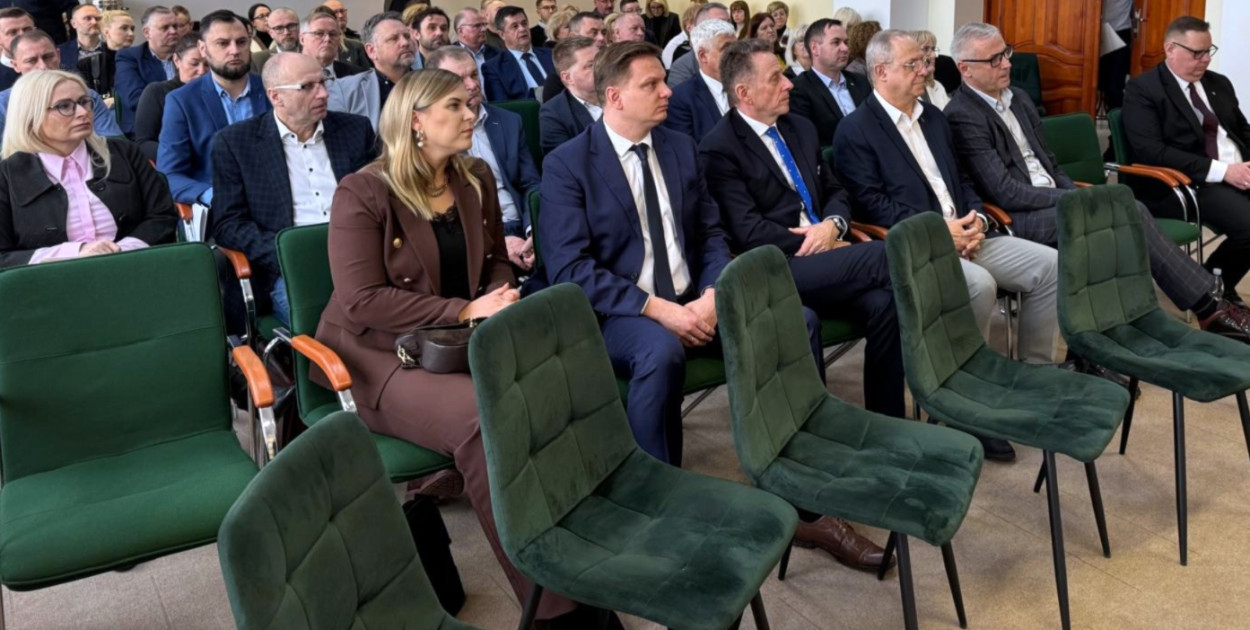 Starosta kolneński na spotkaniu w Piszu