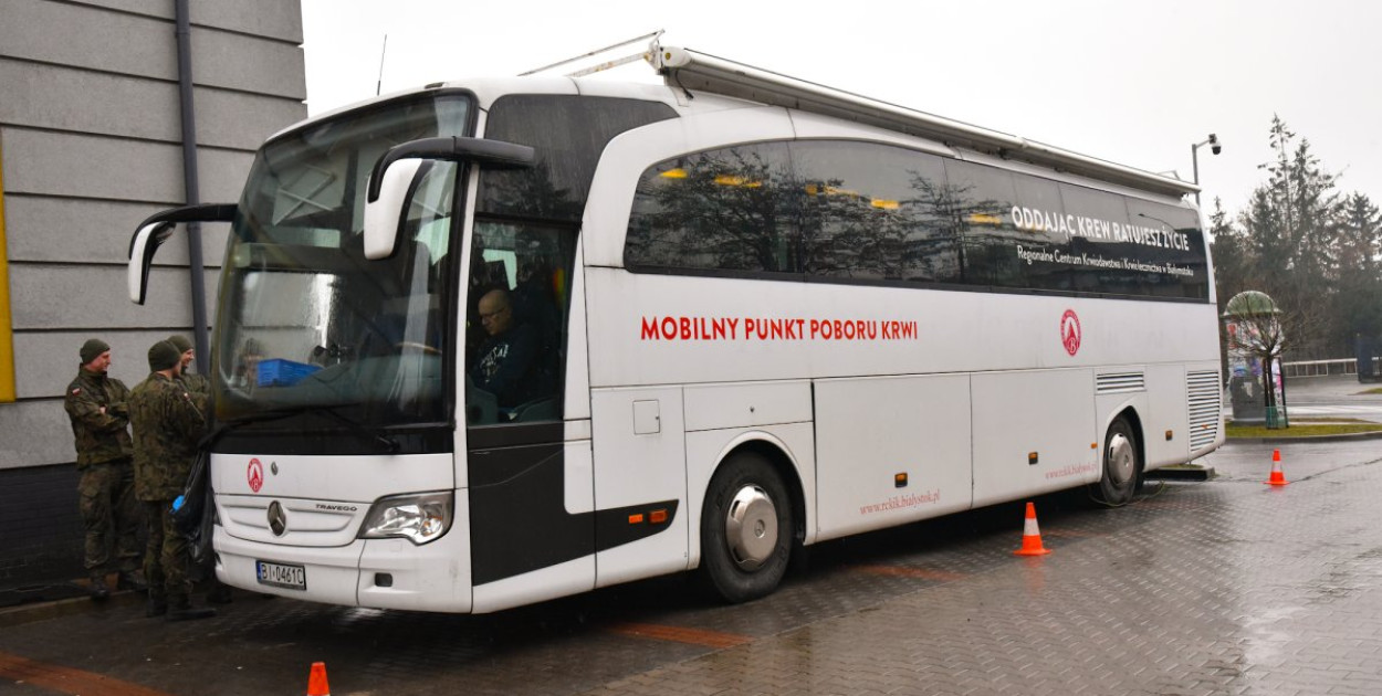 Ambulans do pobierania krwi zaparkuje w Kolnie