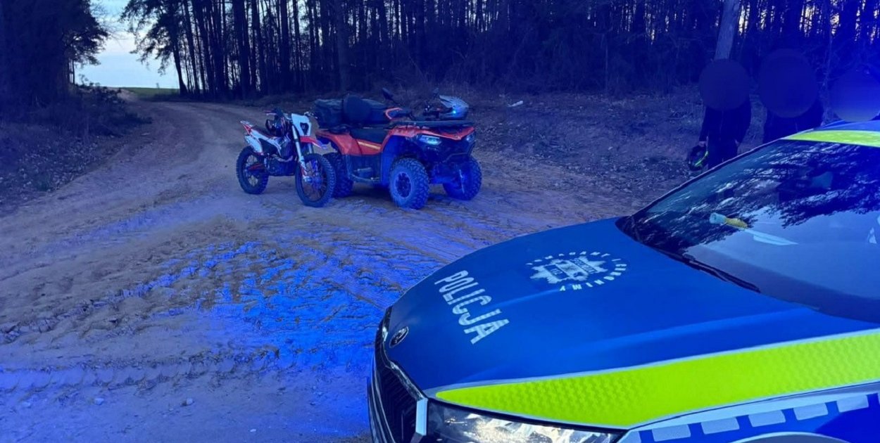 14-latkowie jeździli quadem i motocyklem. Sprawą zajmie się sąd